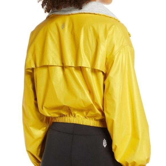 Free People Moonlight Reflective Jacket Gold XS NWT - Picture 6 of 7